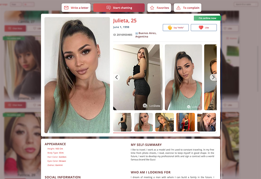 latidate dating profile